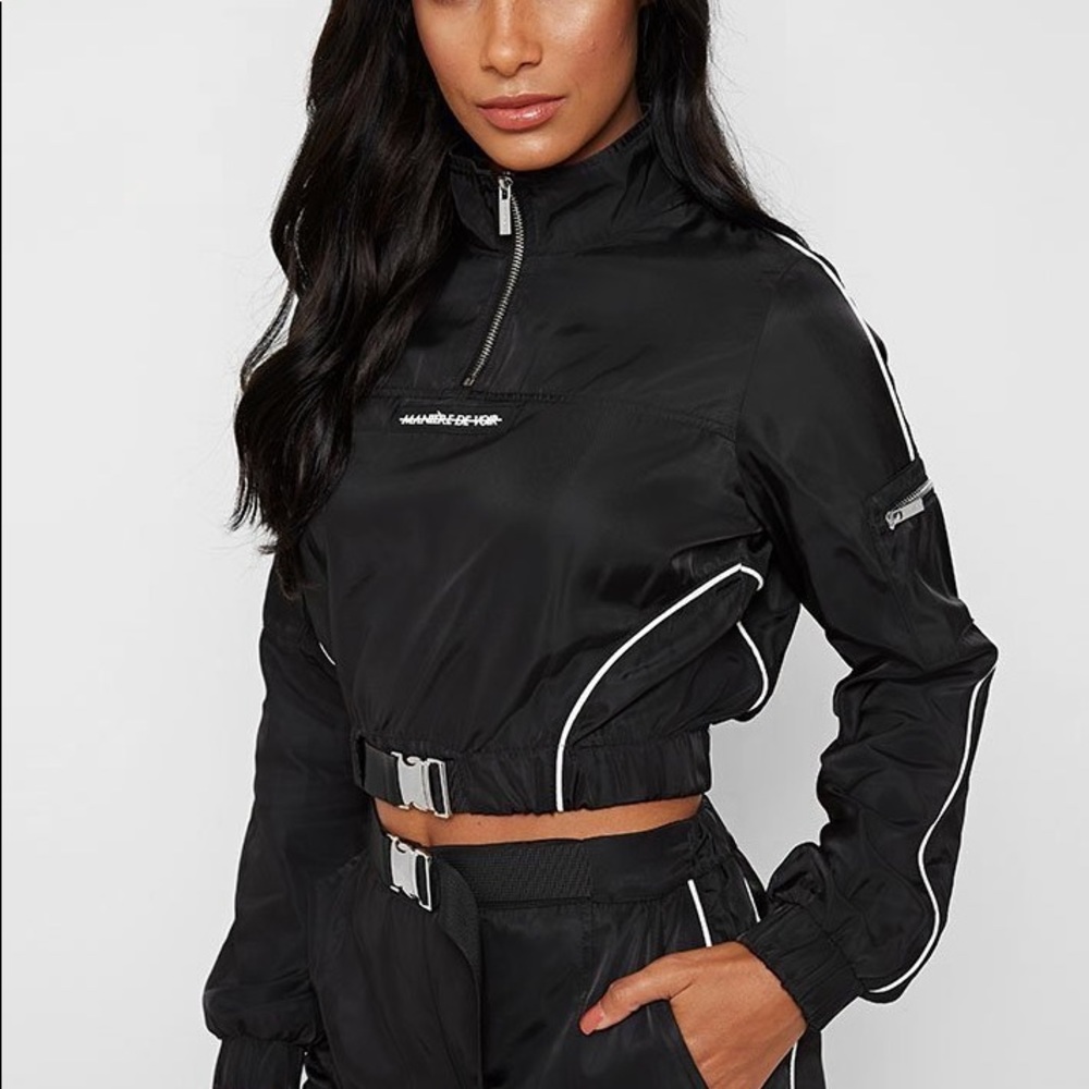 Maniere de Voir crop track jacket